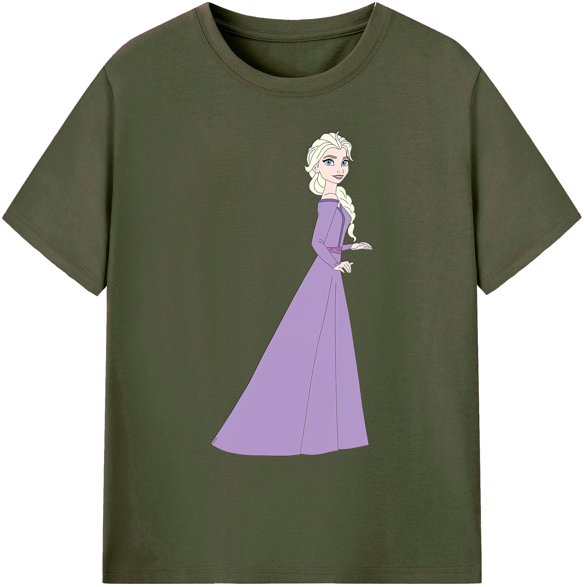 （画像用） アナと雪の女王 アンナ エルサ Frozen Anna Elsa 綿100％ メンズ半袖Tシャツ｜肌触りやわらか＆通気性